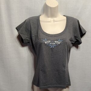 Charcoal Harley Davidson Women's Tee